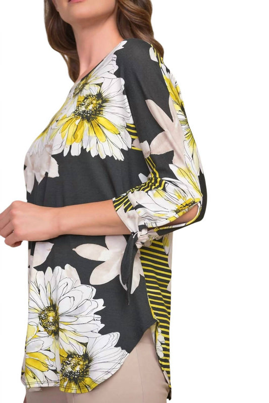 Joseph Ribkoff - DAISY PRINT TOP