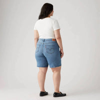 LEVI'S Mid Length Distressed Short - Plus Size in what are we - women's shorts - alternate view