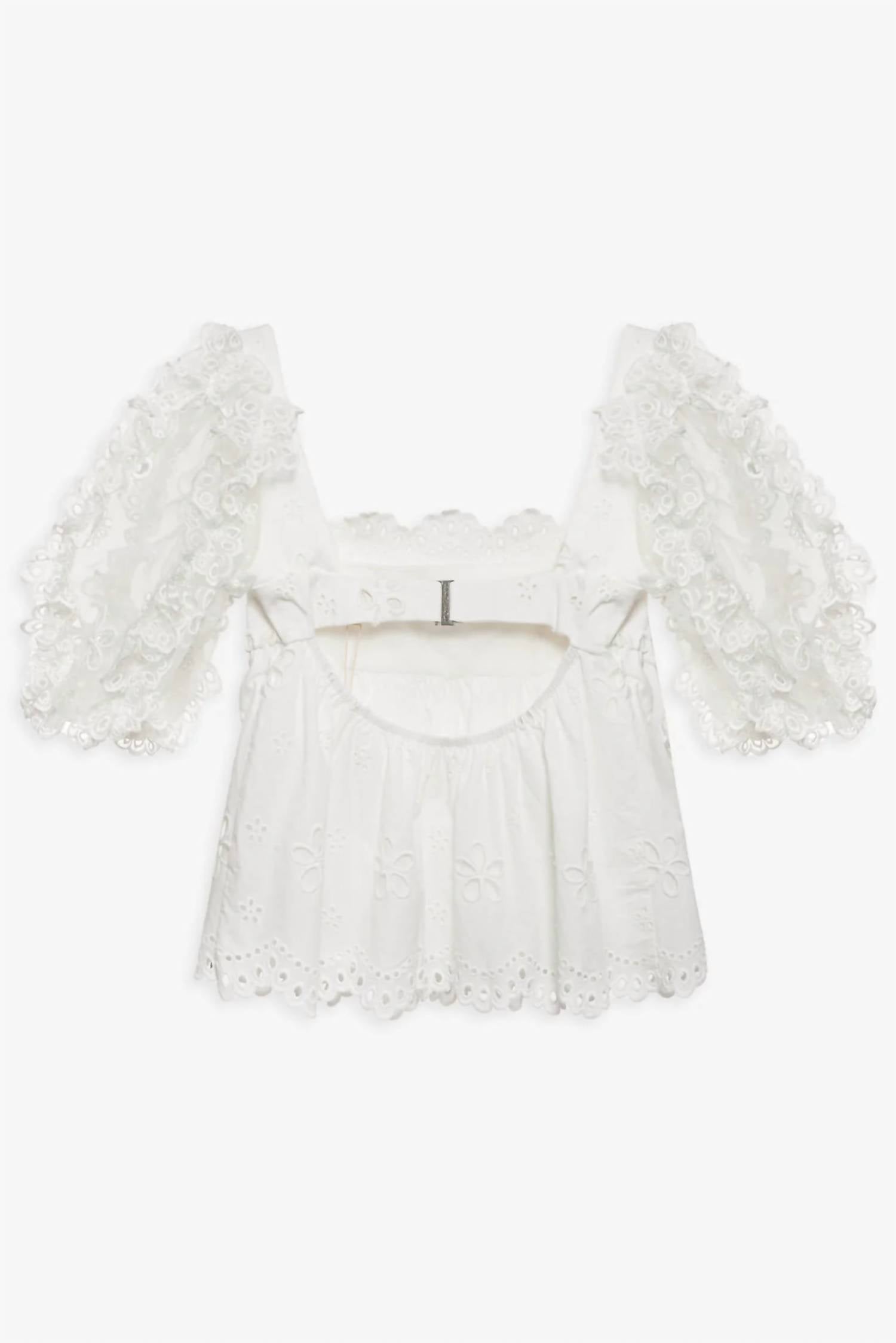 Lil Lemons By For Love And Lemons - Daisy Eyelet Top