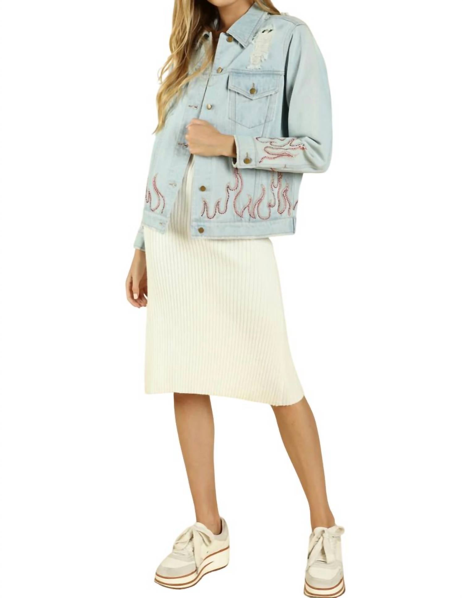 Honey Punch - Some Like it Hot Distressed Jacket