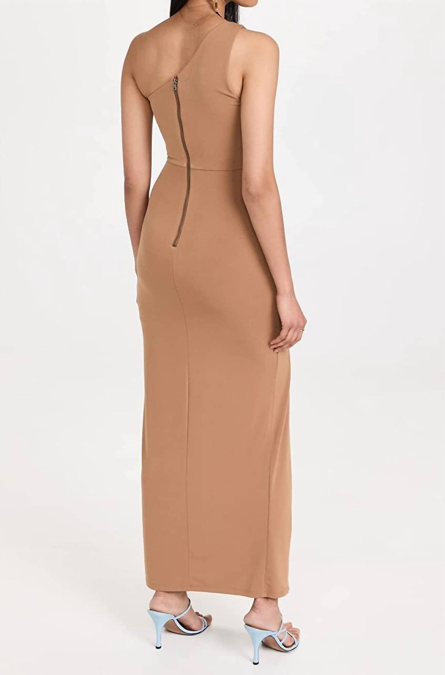 Alice + Olivia - Ashby Front Twist Hip Cutout Midi Dress