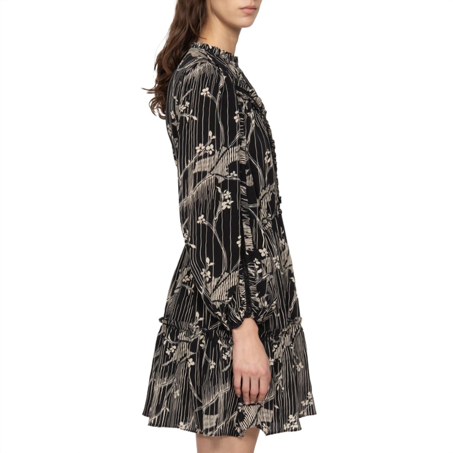 Sea - Sunniva Print Long Sleeve Dress