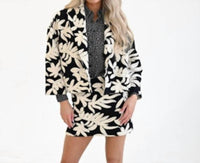 Never A Wallflower - Women's Shawl Collar Jacket
