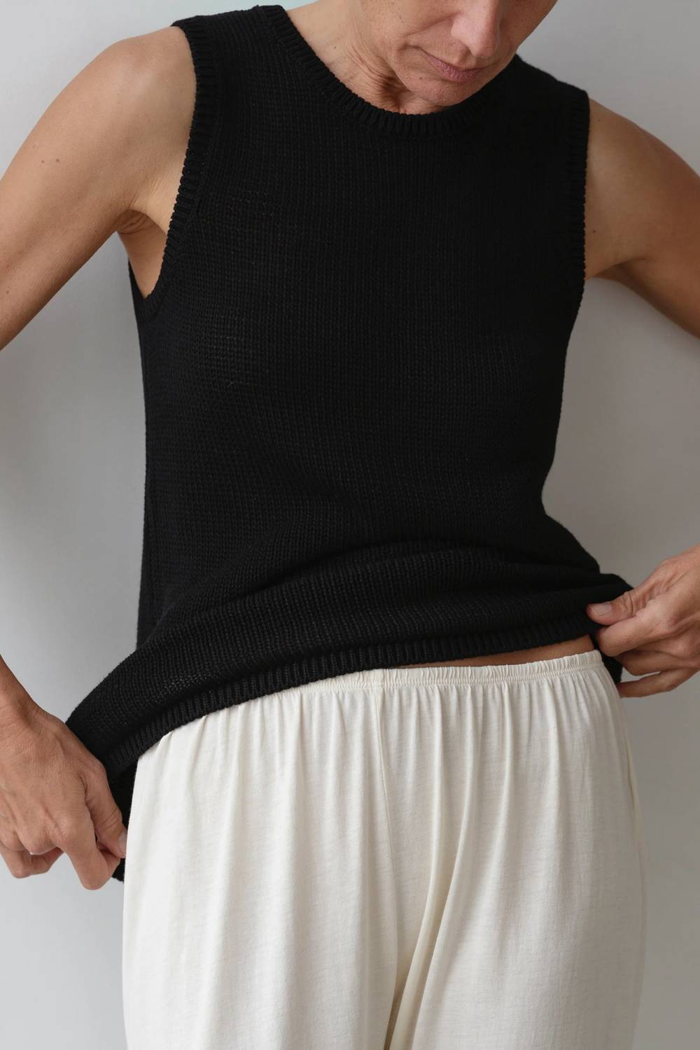 Donni. - Knit Shell Top