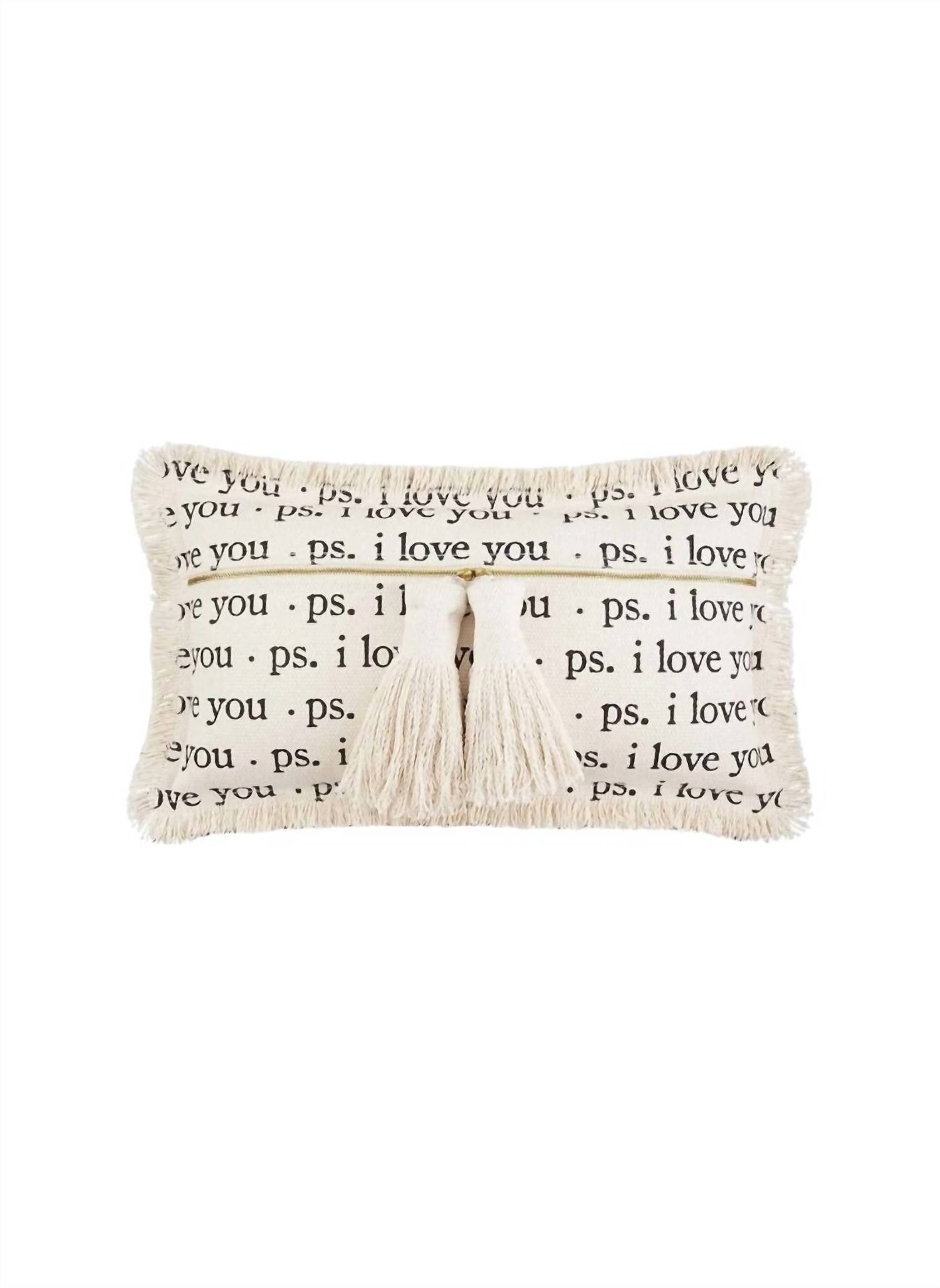 Mudpie - PS Love Dhurrie Tassel Pillow