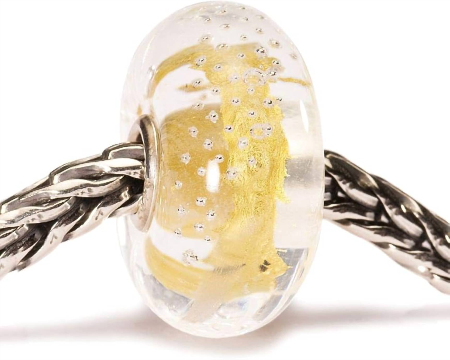 Trollbeads Women's Trace Glass Bead Charm in silver - women's accessory - detail view