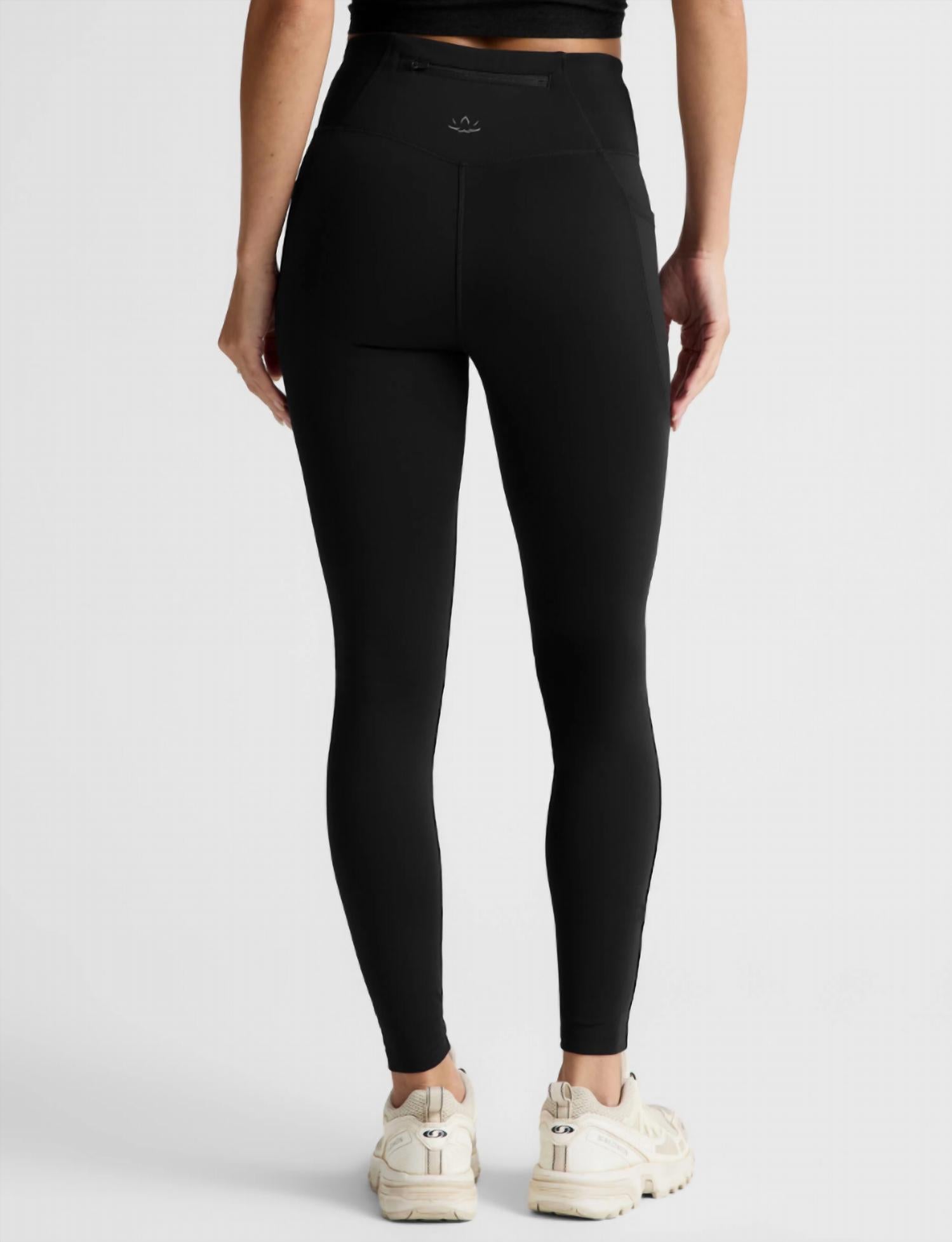Beyond Yoga - pacer fleece zip pocket long legging