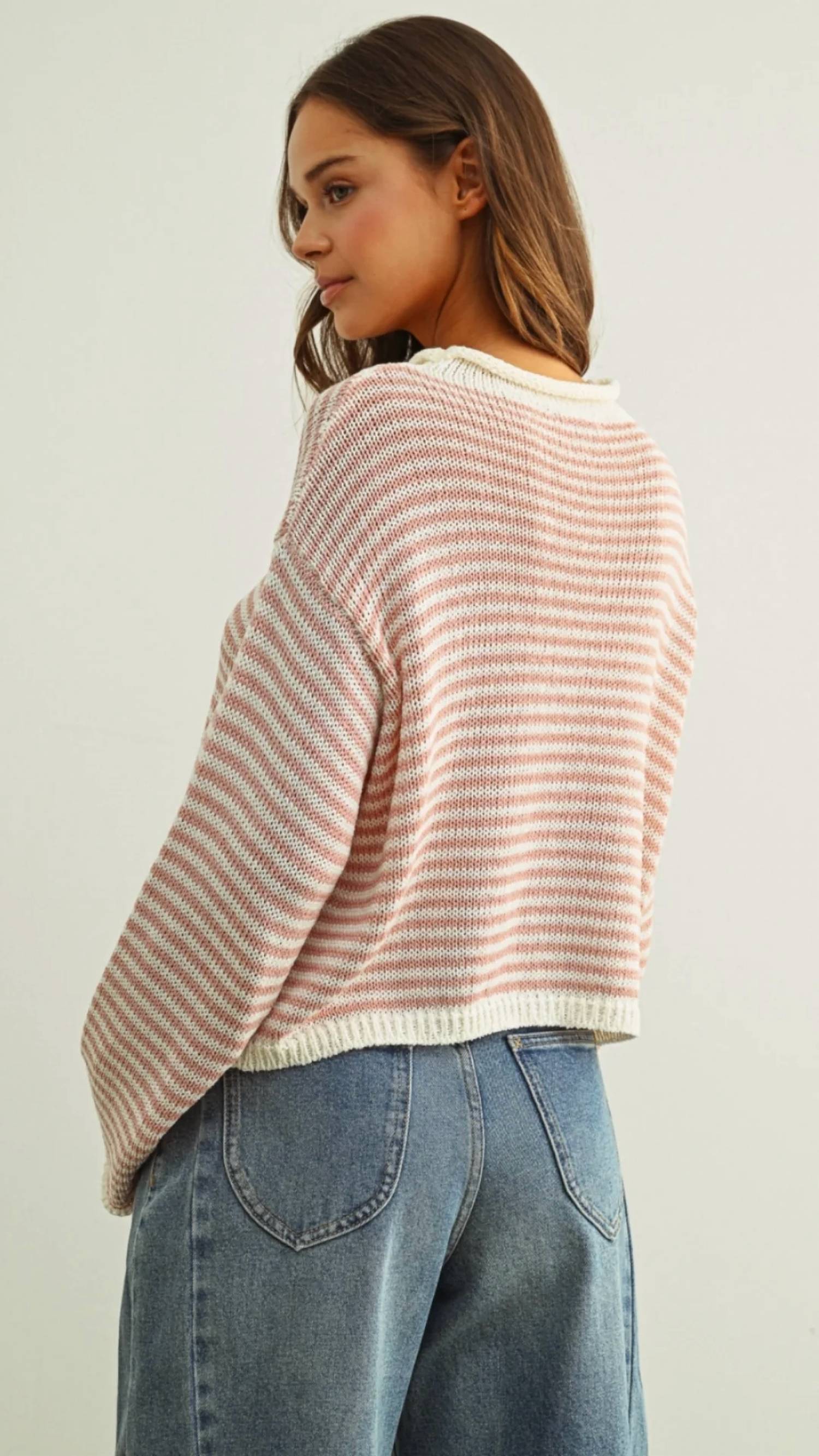 Miou Muse - Button Front Knit Cardigan