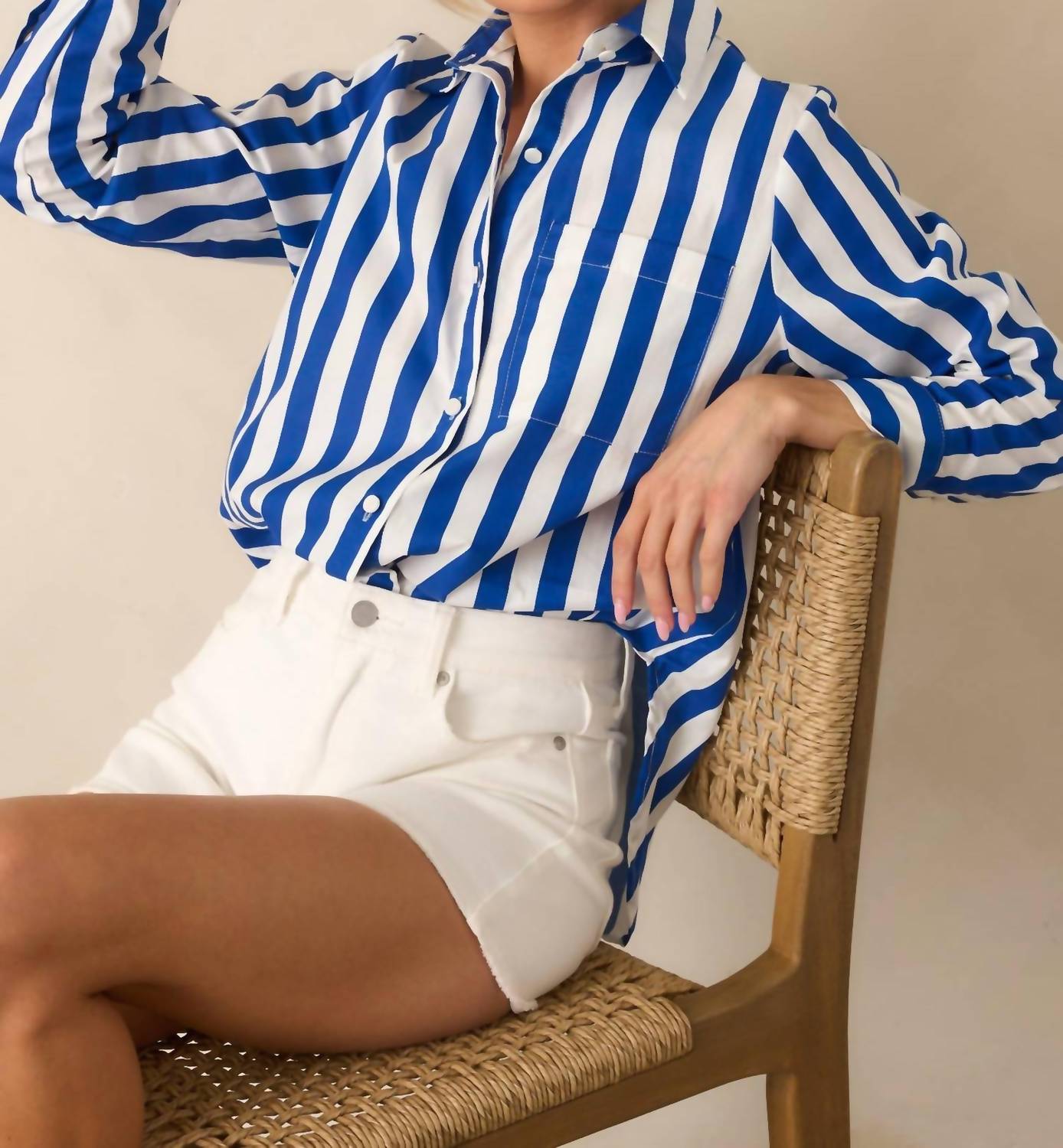 Prosperina - Paula Button Front Top