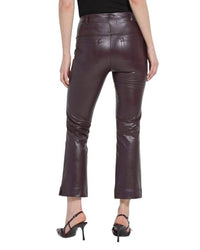 Lysse Percy Baby Boot Vegan Pant in pinot noir - women's pants - alternate view