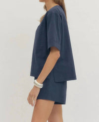 Entro - Crewneck Short Sleeve Top