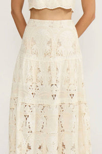 Lucy Paris - Kelly Crochet Lace Maxi Skirt