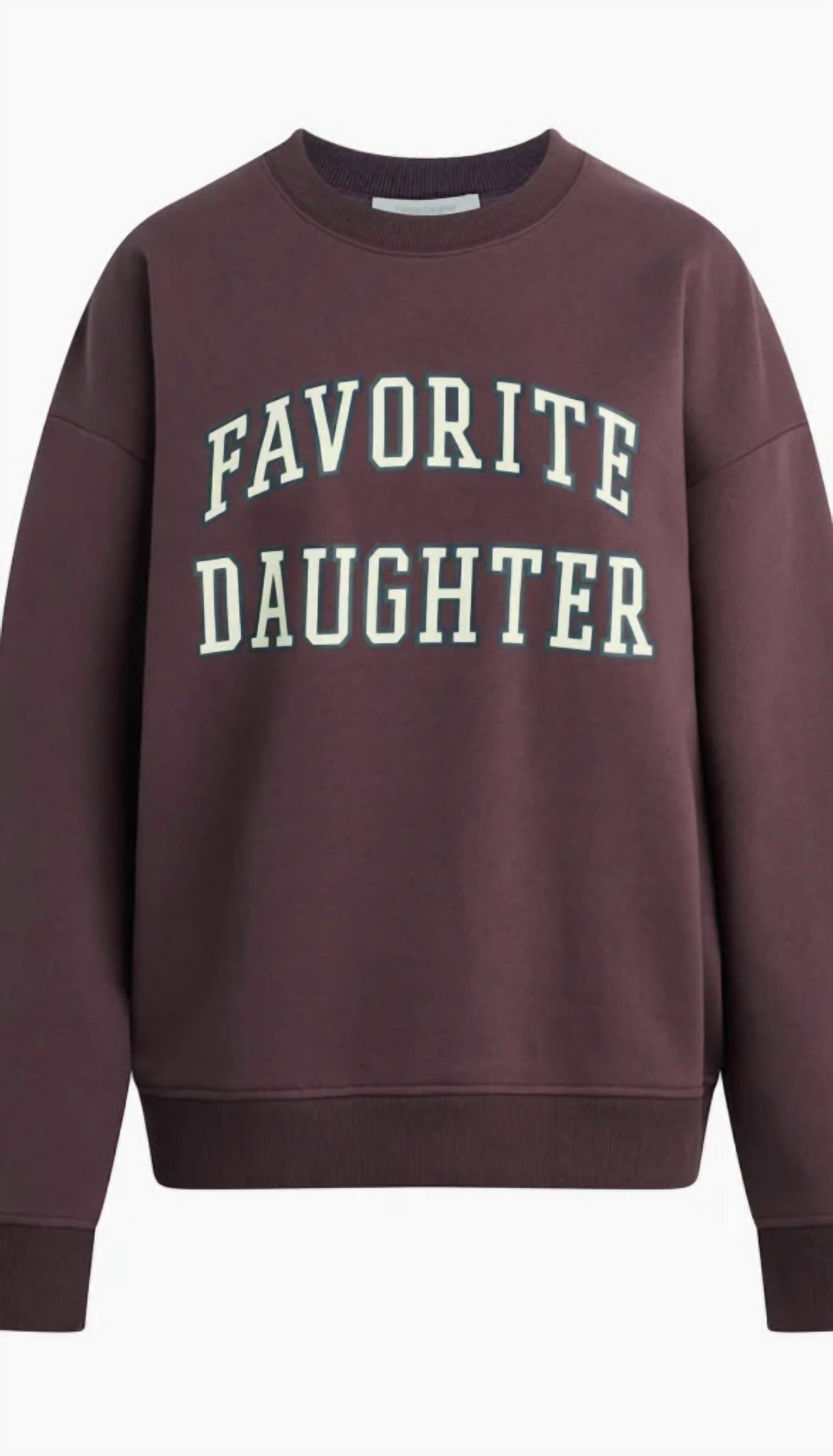 Favorite Daughter Collegiate Sweatshirt in burgandy - women's top - view 6