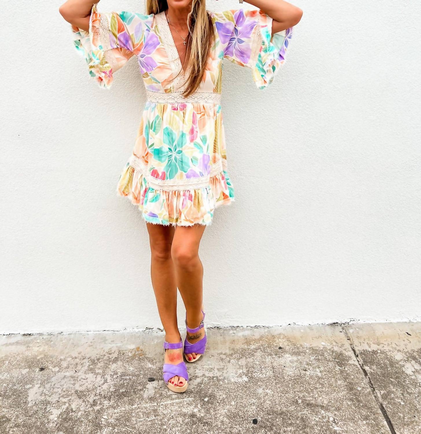 Z&L Europe - Glowing Bloom Mini Dress