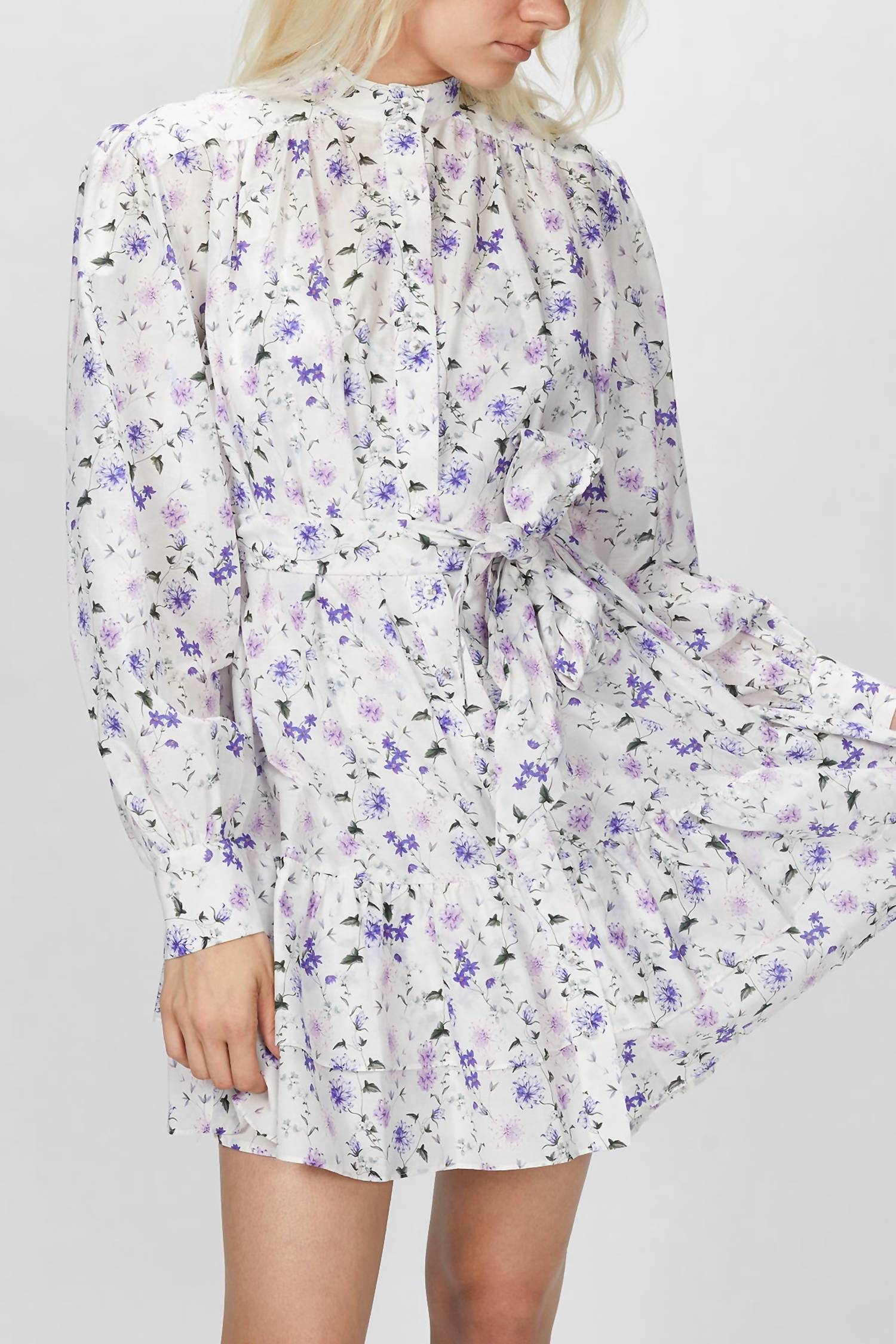 WHITE FLORAL DRESS