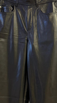 MELISSA NEPTON Morela Faux Leather Pant in black - women's pants - detail view