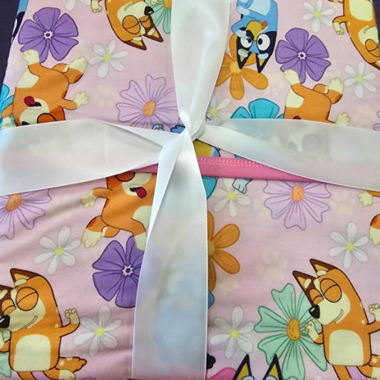 Charlies Project - Kids Peachy Pups Bamboo Blanket