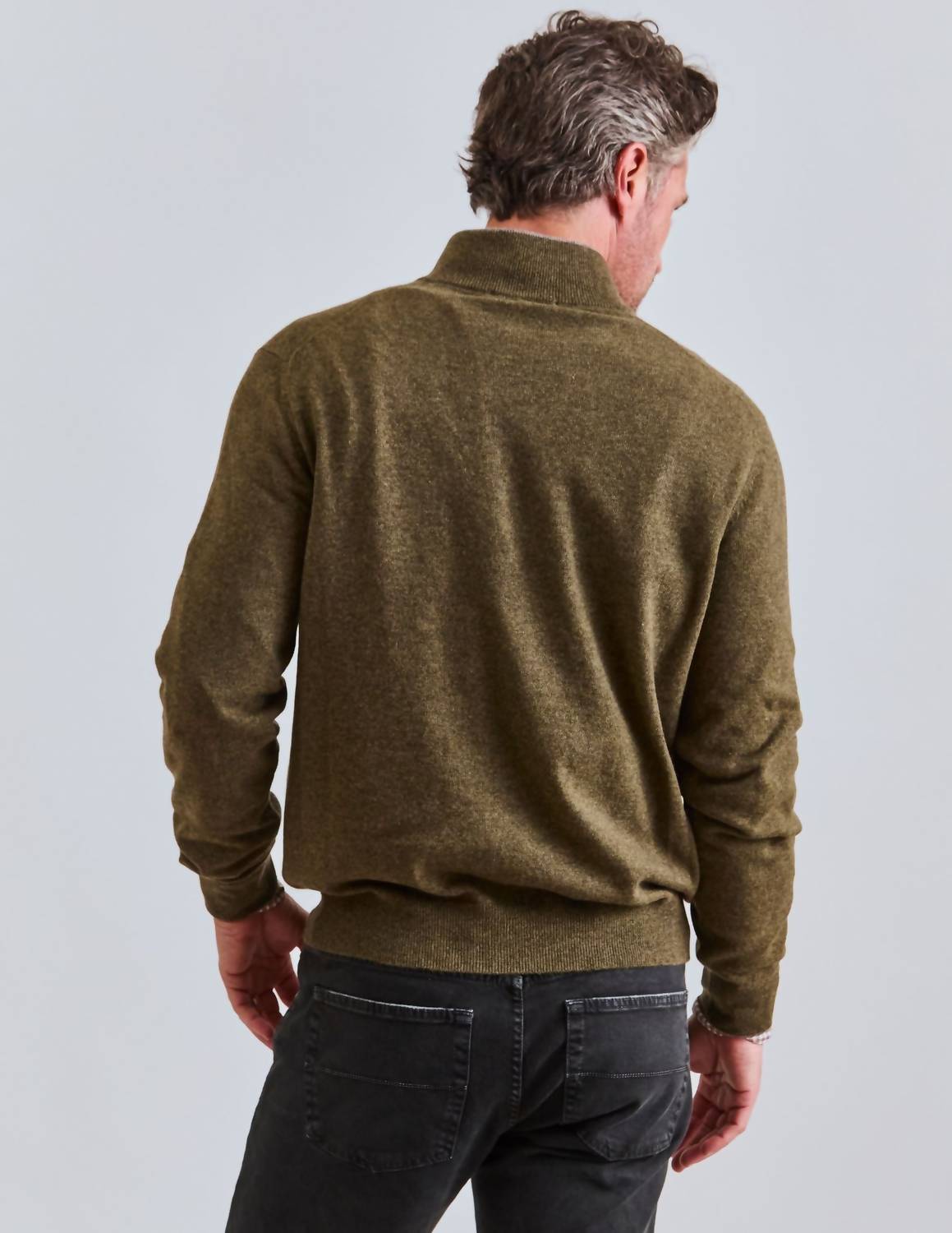 Fioroni Cashmere - Men's Quarter-zip Cashmere Sweater