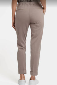 NYDJ Cassidy Pull-on Trousers With Cuffs in saddlewood - women's pants - detail view