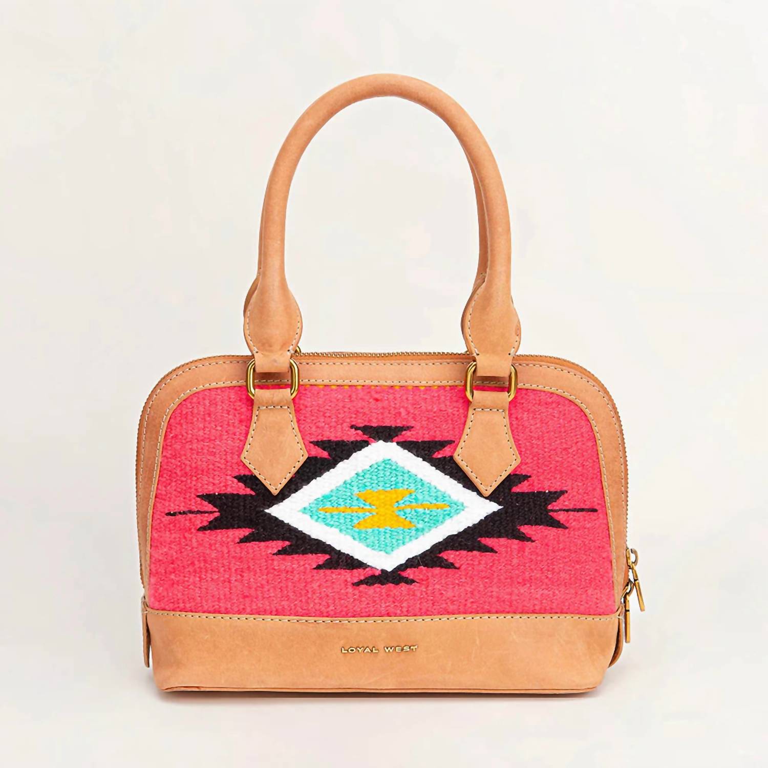 Myra Bag Women's Loyal West Suave Mini Bag in pink mix - women's bag - detail view