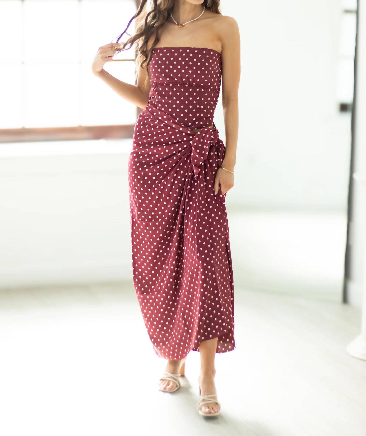 Jula - Pareo Dot Port Wrap Skirt