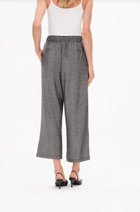 Six/Fifty - Christian Lurex Tie Front Wide Leg Knit Pant