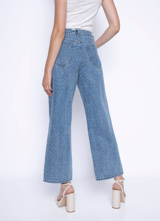 Picadilly - Rhinestone Wide Leg Jeans