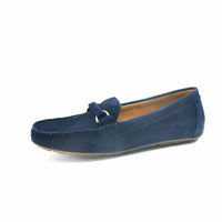 The FLEXX Women's Lionel Loafer in navy - women's flats