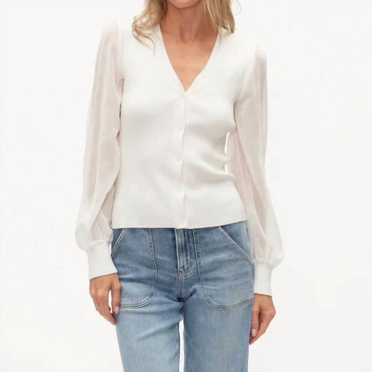 Six/Fifty - Celeste Mixed Media Top