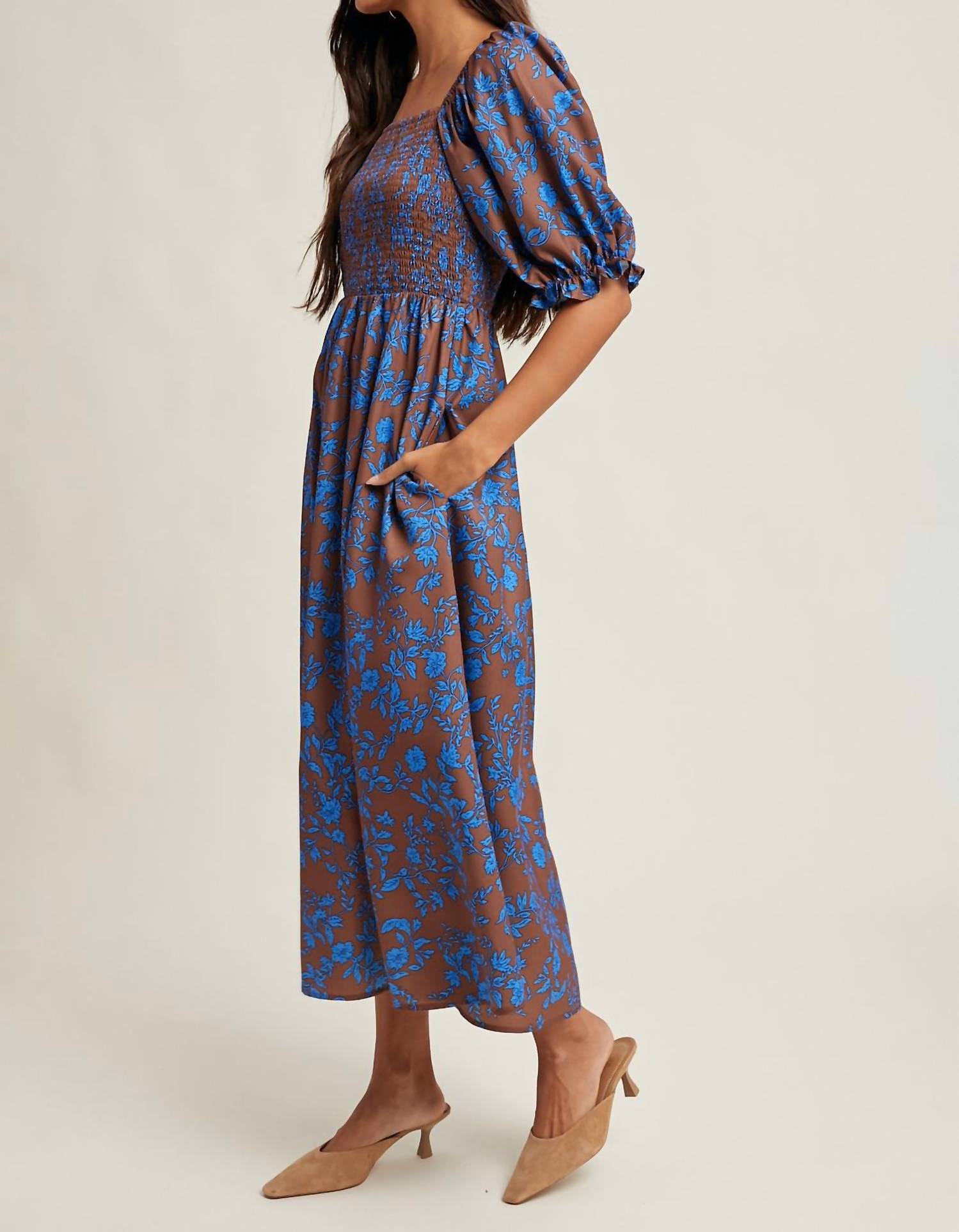Wishlist - Fallon Floral Midi Dress