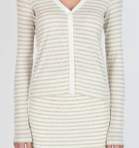 Atm - Women's Modal Rib Long Sleeve Cardigan