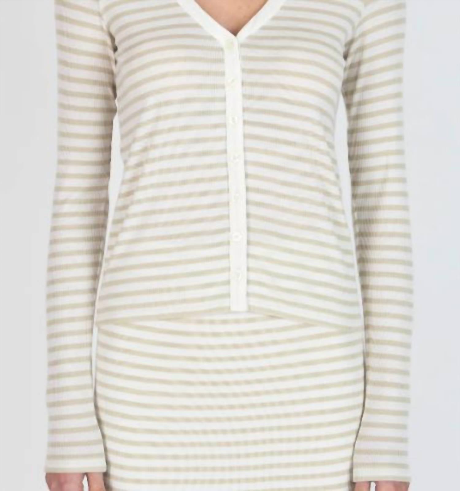 Atm - Women's Modal Rib Long Sleeve Cardigan