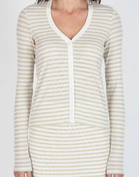 Atm - Women's Modal Rib Long Sleeve Cardigan