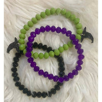 Sparkly South Wholesale Women's Wicked Beaded Bracelet Set in multi - women's jewelry - detail view