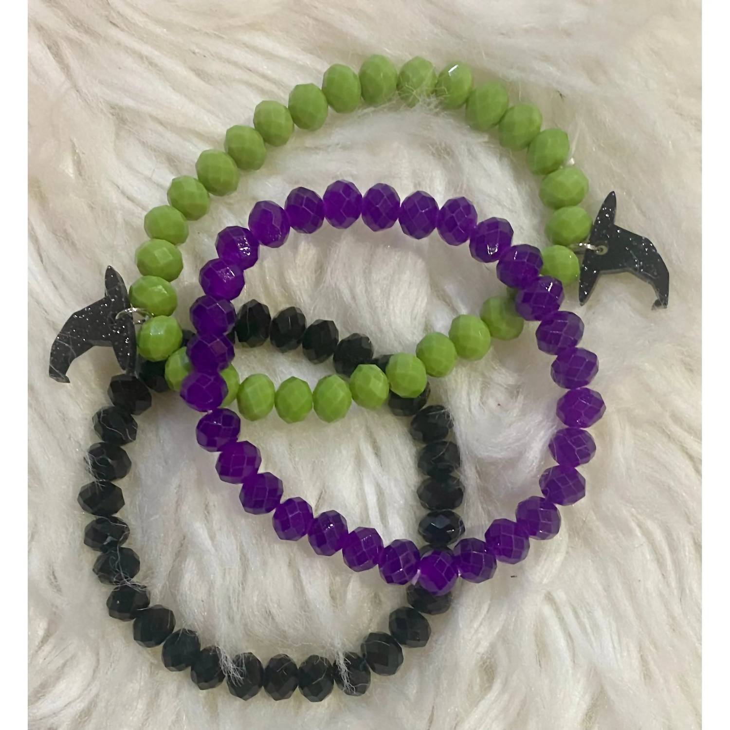 Sparkly South Wholesale Women's Wicked Beaded Bracelet Set in multi - women's jewelry - detail view