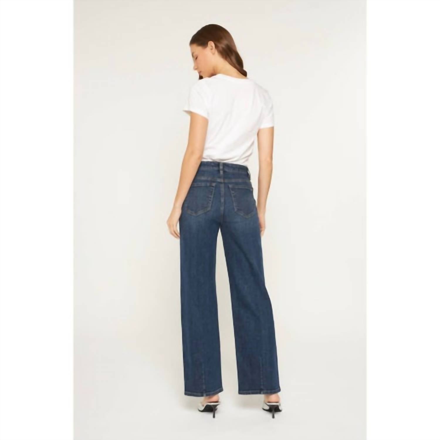 Mica Denim - High Rise Loose Fit Straight Leg Jeans