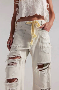 Free People - We The Free Moxie Pull-on Barrel Jeans