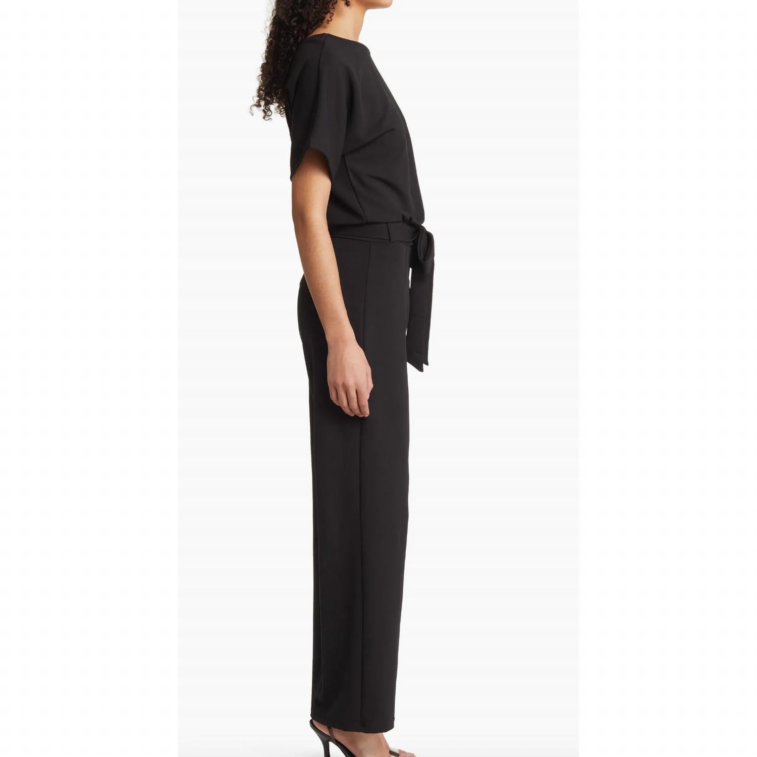 Nikki Lund - Alexandra Tie Waist Jumpsuit