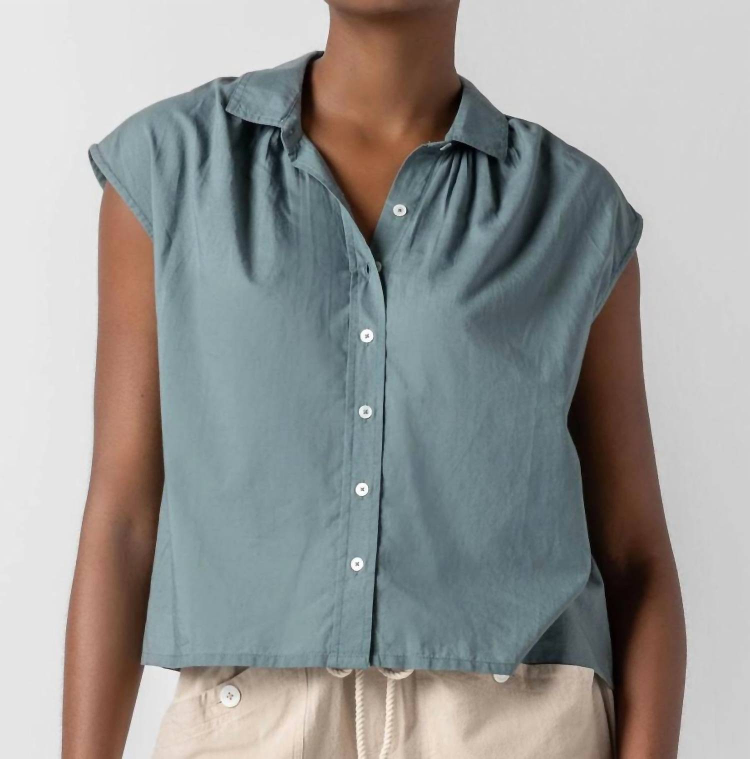 Lilla P - Short Sleeve Button Down Shirt