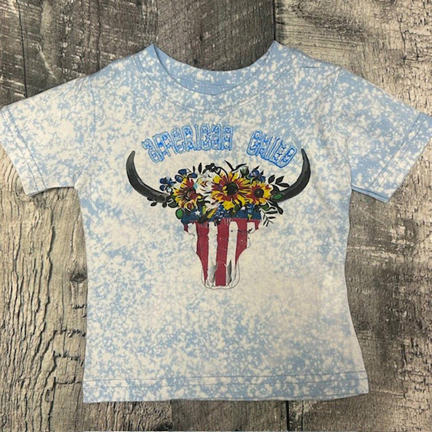 Bratti Mati - Infant Toddler American Child Bleached Tee
