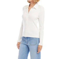 Karen Kane - Ribbed Button Front Top