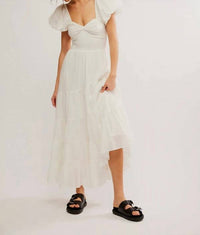 Free People - Sundrenched Short Sleeve Maxi Dress