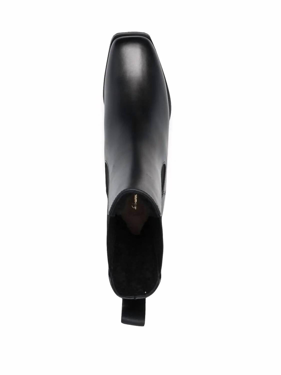 Salvatore Ferragamo Women's Wedge Sole Chelsea Boots in black 1 - women's shoe - view 4
