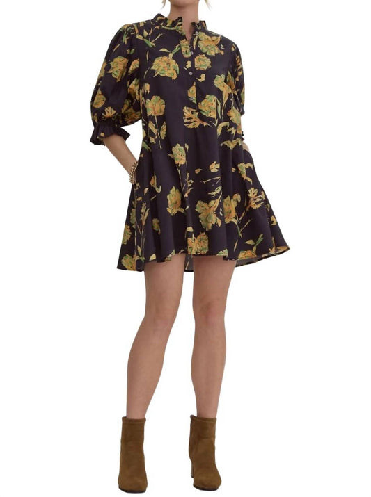 Entro - Floral Shirt Dress