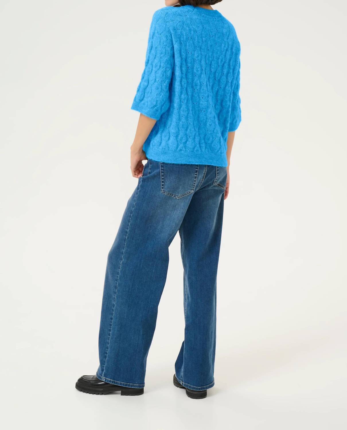 Kaffe - Malene Half Sleeve Round Neck Pullover Sweater
