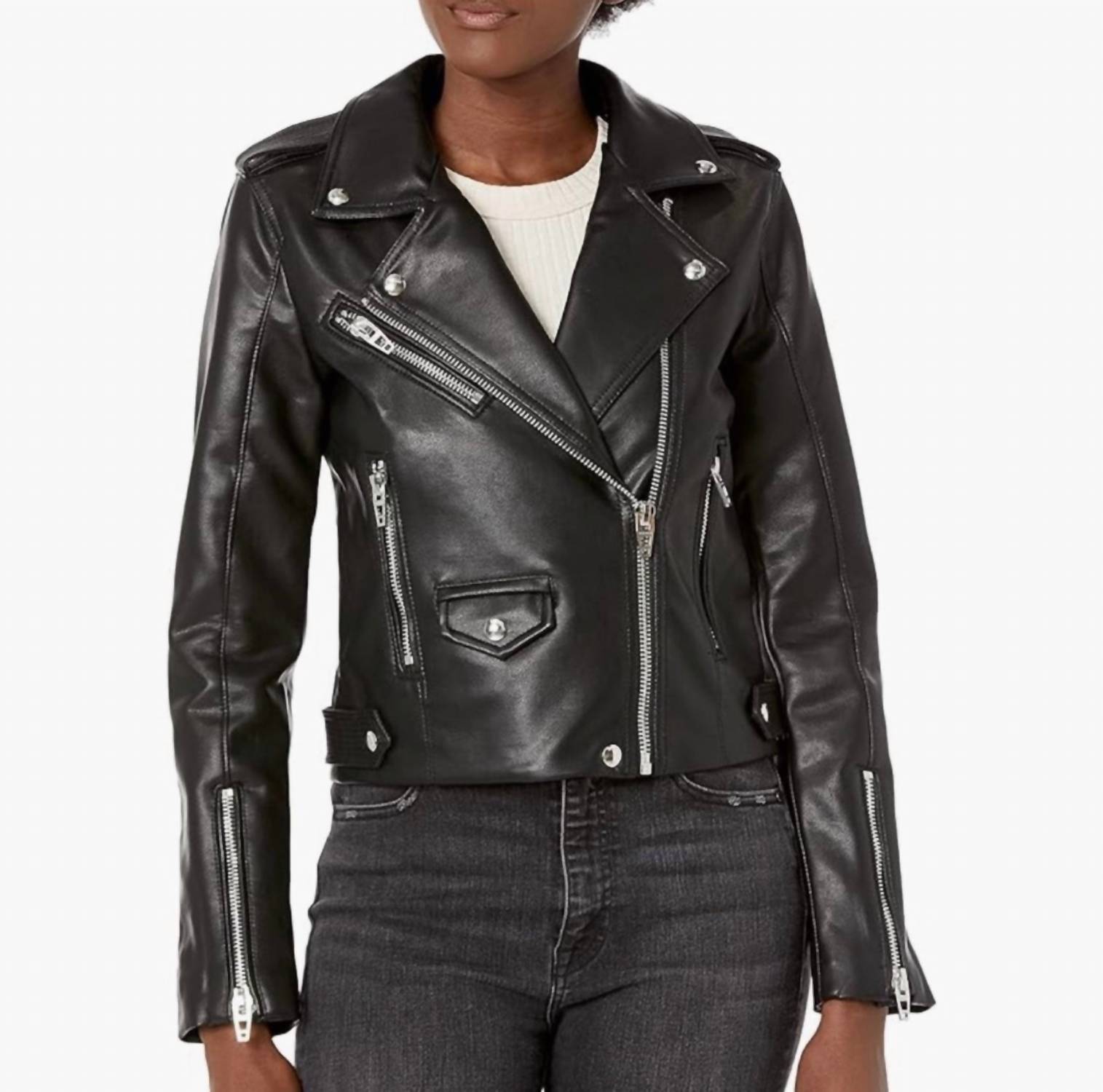 Blanknyc - Women's Faux Leather Moto Jacket