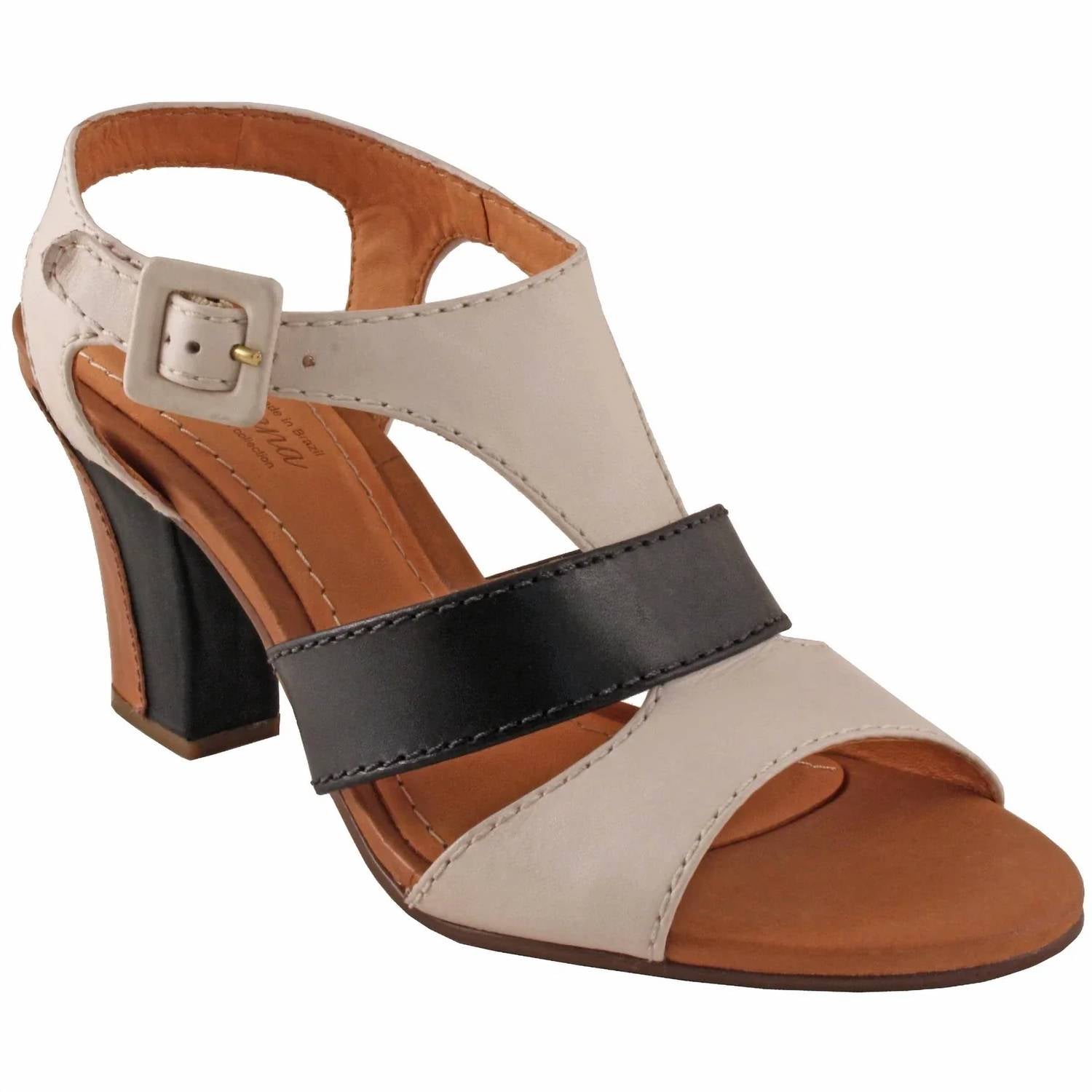Klimini - Women's Leather Open Toe Slingback Sandals
