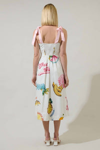 Sugarlips - Zahra Island Tyra Smocked Midi Dress