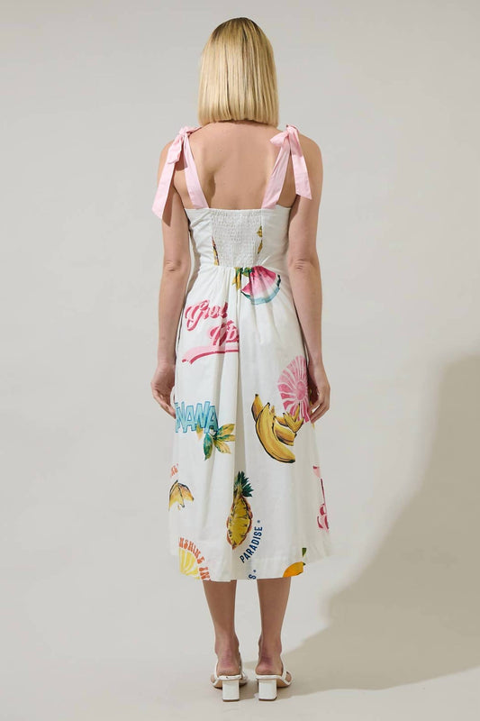 Sugarlips - Zahra Island Tyra Smocked Midi Dress