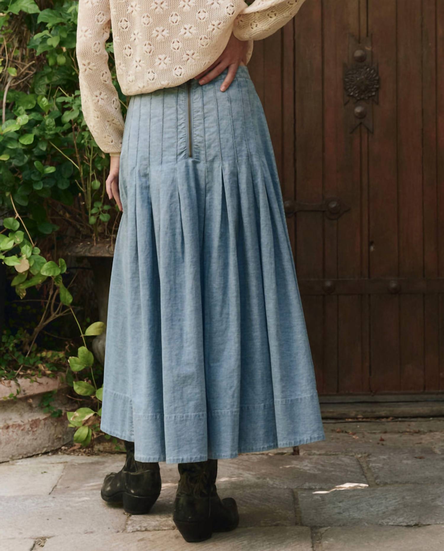 The Great. - Rhythm Midi Skirt